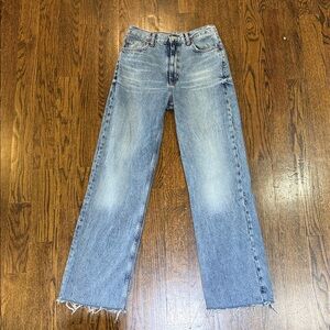 Zara Blue Flare & Wide Leg Jeans